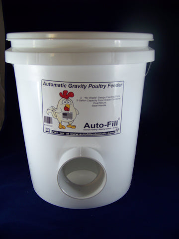 2 pack- Auto-Fill© Chicken Starter Set 5 Gallon Feeder & 5 Gallon Waterer w/ Garden Hose Connection