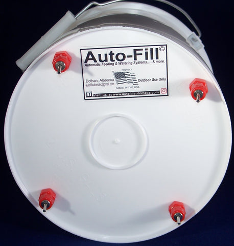 Auto-Fill© Chicken Starter Set 5 Gallon Feeder & 5 Gallon Waterer w/ Garden Hose Connection