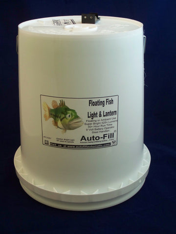 Floating Fish CRAPPIE Attracting Light & Lantern 5 Gallon by Auto-Fill©