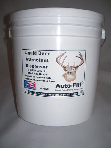 Liquid DEER Attractant Dispenser - Adjustable Flow Rate - 2 Gallon - Made in USA